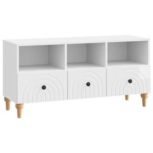vidaXL Cabinet TV Alb Lucios 102 x 34, 5 x 50 cm Lemn prelucrat imagine