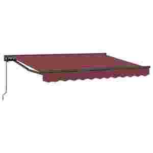 vidaXL Copertină retractabilă manuală Burgundy 3, 5 x 2 m imagine