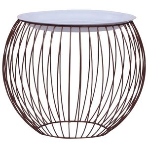 vidaXL Măsuță de cafea, auriu, Ø 41 cm imagine