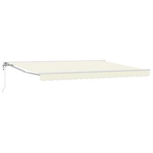 vidaXL Cort electric retractabil Crem 5 × 3, 5 m imagine