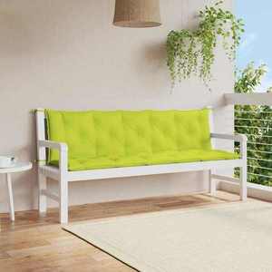 vidaXL Pernă bancă grădină, verde aprins 180x(50+50)x7cm textil oxford imagine