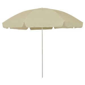 vidaXL Umbrelă de soare de plajă, galben nisipiu, 300 cm imagine