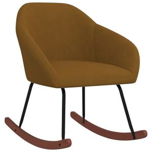 vidaXL Scaun balansoar, maro, material textil imagine