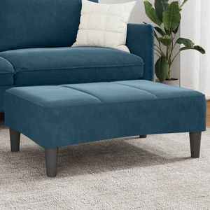 vidaXL Taburet, albastru, 77x55x31 cm, catifea imagine