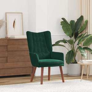 vidaXL fotoliu Verde închis 63 x 67 x 94 cm Catifea imagine
