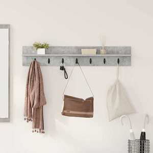 vidaXL Răcător de paltoane montat pe perete Pe perete Gri din beton imagine