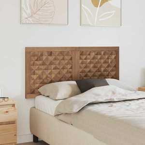 vidaXL Tăblie cap Pe perete natural 120 cm Lemn solid de tec imagine