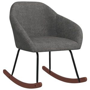 vidaXL Scaun balansoar, gri închis, material textil imagine