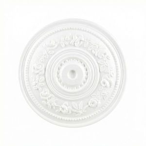 Rozeta polistiren decorativa, model trandafir, alba, diametru 40 cm, bax 6 bucati, GS15-40, Decosa imagine