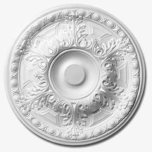 Rozeta polistiren decorativa, model Antik, alba, diametru 61 cm, bax 3 bucati, GS10-61, Decosa imagine