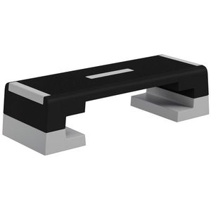 SPORTNOW 15cm/20cm/25cm Exercise Stepper for Home Workout, Aerobic Step Platform, Grey | Aosom Romania imagine