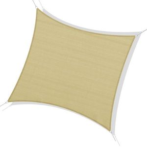 Outsunny Voile de umbrire elegantă 3 x 3 m - Culoare nisip, pentru grădină | Aosom Romania imagine