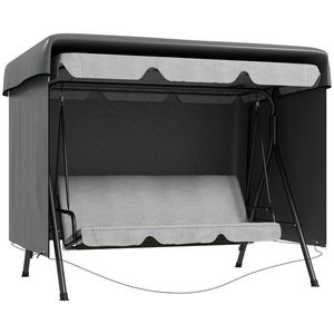 Outsunny Husă pentru mobilier de grădină, husă de protecție pentru mobilier outdoor, 215 cm x 155 cm x 150 cm, Gri închis | Aosom Romania imagine