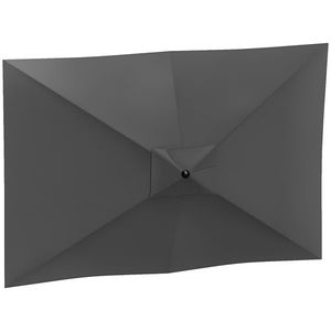 Outsunny Copertină de Rezervă pentru Umbrelă cu Ventilație în Partea Superioară, 300x200 cm, Gri Cărbune | Aosom Romania imagine