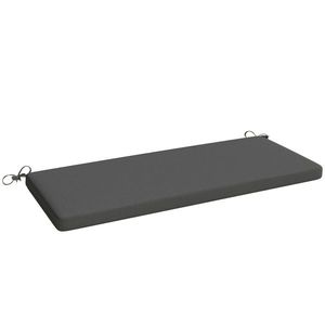 Outsunny Pernă pentru Bancă de Grădină de 2 Locuri pentru Exterior cu Husă Detașabilă UPF 30+ Impermeabilă 110x46x6, 5 cm Gri Închis | Aosom Romania imagine