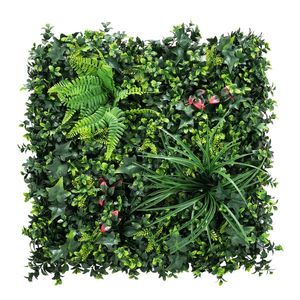 Outsunny Set de 6 Garduri Vii Artificiale pentru Ascundere Grădină 50x50 cm Tip Milano Montaj Ușor Anti-UV pentru Terasă Balcon Verde | Aosom Romania imagine