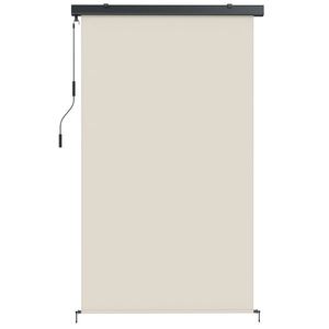 Outsunny Copertină Rulabilă de Exterior Anti-UV cu Carcasă din Aluminiu și Manivelă, Copertină de Soare din Poliester, 250x160 cm, Alb Crem | Aosom Romania imagine