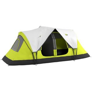 Outsunny Cort de Camping cu 2 Dormitoare pentru 6-8 Persoane | Aosom Romania imagine