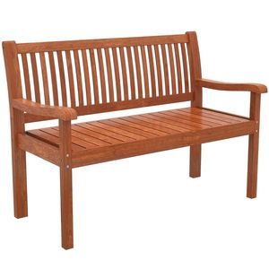 Outsunny Banc de grădină Banc exterior 2 locuri cu husă impermeabilă și spătar ergonomic Lemn maro deschis | Aosom Romania imagine