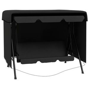 Outsunny Husa de Protectie balansoar de Gradina panza impermeabila dim. 2, 15L x 1, 55l x 1, 5H m PE Negru | Aosom Romania imagine