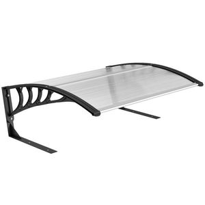 Outsunny Garaj pentru Robot de Tuns Gazon cu Acoperire din Aluminiu 100x81x43 cm, Alb | Aosom Romania imagine