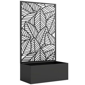 Outsunny Pat înălțat din metal cu spalier pentru plante cățărătoare, independent sau pentru montare pe perete | Aosom Romania imagine