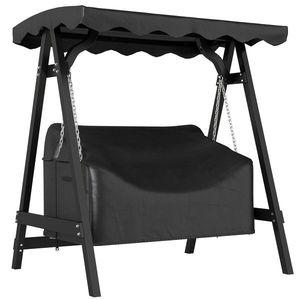 Outsunny Husă pentru leagăn de grădină 2 locuri, husă de protecție impermeabilă, rezistentă la vânt și la UV, material Oxford 420D | Aosom Romania imagine