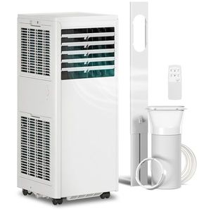 HOMCOM Climatizor mobil 9000 BTU, climatizor portabil 4-în-1, răcire, dezumidificator, ventilator, mod noapte | Aosom Romania imagine