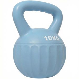 SPORTNOW Kettlebell Kugelhantel 6 kg - ganteră umplută cu nisip pentru începători, antrenament de forță acasă, 21 x 21 x 27 cm, albastru | Aosom Romania imagine