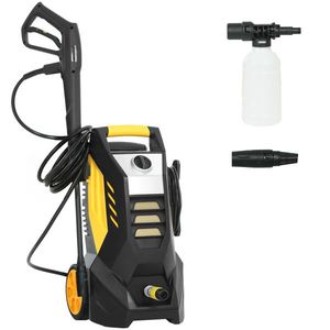 Outsunny Aparat de spălat sub presiune cu pompă din aluminiu 135 bar presiune maximă 1800W putere 540 l/h furtun 5m duză reglabilă & mânere | Aosom Romania imagine