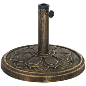Outsunny Bază Rotundă pentru Umbrela cu Stâlpi de 34, 38, 48 mm, Φ46x33 cm, Bronz | Aosom Romania imagine