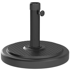 Outsunny Bază pentru Umbrelă de Soare cu Stâlpi de 38 sau 48 mm, Φ48x38, 5 cm, Negru | Aosom Romania imagine