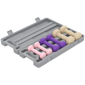 HOMCOM Set Gantere 6kg, Set Greutăți Fitness pentru Bărbați și Femei, Antrenament Acasă, Roz, Mov, Maro | Aosom Romania imagine