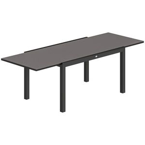 Outsunny Masă de Grădină Extensibilă pentru 8-10 Persoane 140/240x90 cm, Masă de Dining Extensibilă cu Blat din Sticlă Securizată, Masă de Exterior pentru Terasă, Balcon, Negru | Aosom Romania imagine