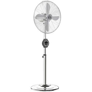 HOMCOM Ventilator pe picior cu înălțime reglabilă 120-135 cm, oscilație 75°, temporizator 7, 5H, telecomandă, mod somn, argintiu | Aosom Romania imagine