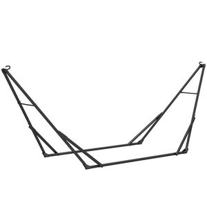 Outsunny Suport Pliabil pentru Hamac Lungime 290 cm Lungime Reglabilă Material Oțel cu Husă de Transport Sarcină 120 kg Negru | Aosom Romania imagine