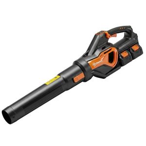 Outsunny Suflător de Frunze cu Baterie 20V, Motor Brushless 900W, 3 Niveluri de Viteză, Turbo Boost, Încărcător, Ușor, pentru Grădină, Frunze, Zăpadă, Praf | Aosom Romania imagine