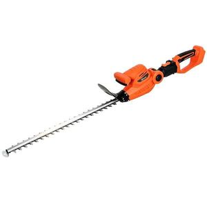 Outsunny Trimmer pentru Gard Viu pe Baterie 18V, Trimmer pentru Grădină cu 2 Baterii de 4Ah, Încărcător, Târnă Telescopică Reglabilă din Aluminiu, Lamă Cu Acțiune Dublă de 51cm pentru Ramuri, Portocaliu | Aosom Romania imagine