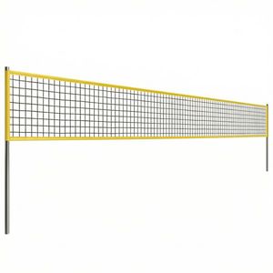 SPORTNOW Set plasă volei Portabil Set pentru volei cu stâlpi din oțel reglabili pe înălțime Geantă de transport 950 x 100 x 248 cm Negru | Aosom Romania imagine