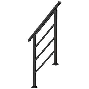 Outsunny Balustradă pentru scări 95 cm Mână curentă pentru scări cu kit de instalare Unghi reglabil pentru 1-3 trepte Negru | Aosom Romania imagine