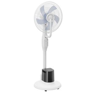 HOMCOM Ventilator Nebulizator 90 W Oscilație de 70° 3 Viteze 5 Pale Rezervor Apă 3, 5 L 5 Roți Alb | Aosom Romania imagine