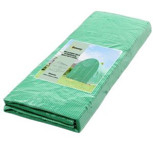 Outsunny Folie pentru seră 4 x 2 m, folie de grădină impermeabilă cu ușă, 8 ferestre, protecție UV, rezistentă la rupere, polietilenă, verde | Aosom Romania imagine