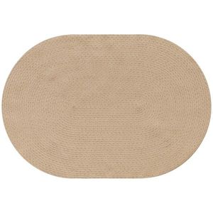 HOMCOM Covor pentru Living 170x120 cm Lavabil la Mașină Țesut Manual Stil Rustic Covoraș pentru Living Dormitor Bej | Aosom Romania imagine