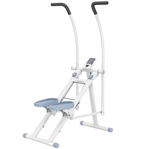 SPORTNOW Stepper pentru scări pliabil climber/stairmaster pentru exerciții acasă pedale reglabile ecran LCD 85x80x142cm alb | Aosom Romania imagine
