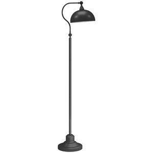 HOMCOM Lampadar pe picior pentru living rotativ la 180°, lampă în arc cu abajur reglabil, întrerupător la picior, 42x25, 5x152cm, negru | Aosom Romania imagine
