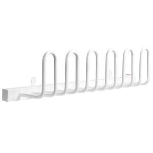 HOMCOM Uscător de încălțăminte, electric, temperatură până la 55° C, montare pe perete, oțel, alb, 76 x 13 x 17cm | Aosom Romania imagine