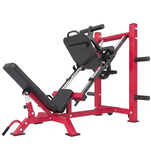 SPORTNOW Presă pentru coapse profesională Aparat musculatură picioare și Hack Squat 455kg Aparat reglabil 185x120x140cm Roșu | Aosom Romania imagine