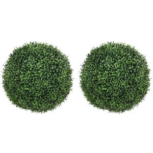HOMCOM Bile artificiale de eucalipt de 52 cm, set de 2, plante decorative rezistente la UV cu 1086 frunze pentru interior și exterior | Aosom Romania imagine