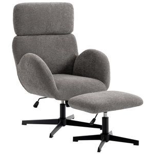 HOMCOM fotoliu dormitor rotativ | Aosom Romania imagine