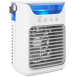 HOMCOM Ventilator de masă Ventilator de birou cu cap reglabil 21cm | Aosom Romania imagine